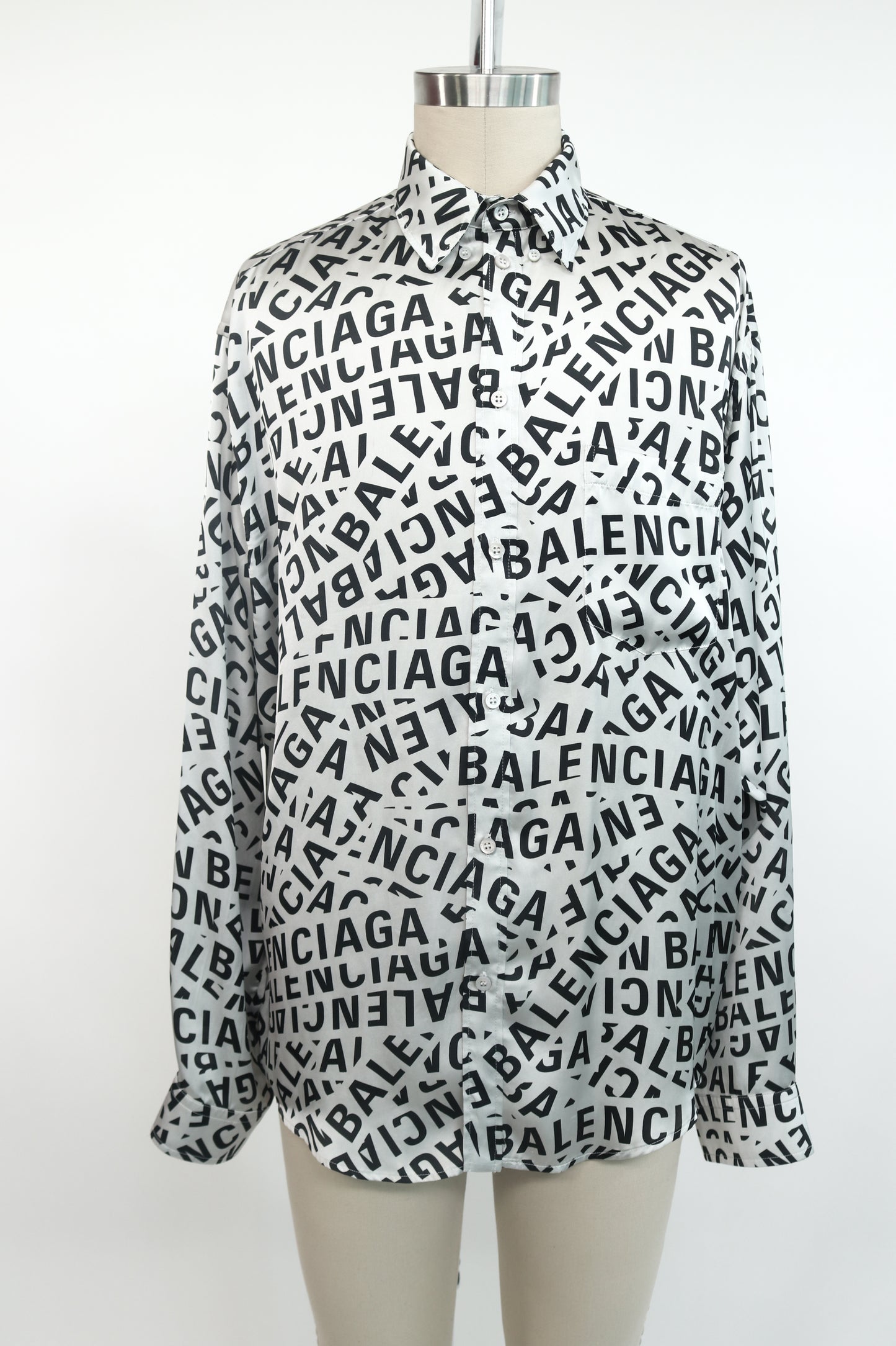 Balenciaga Long Sleeve Button-Up Shirt