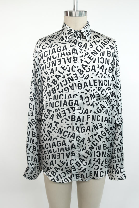 Balenciaga Long Sleeve Button-Up Shirt