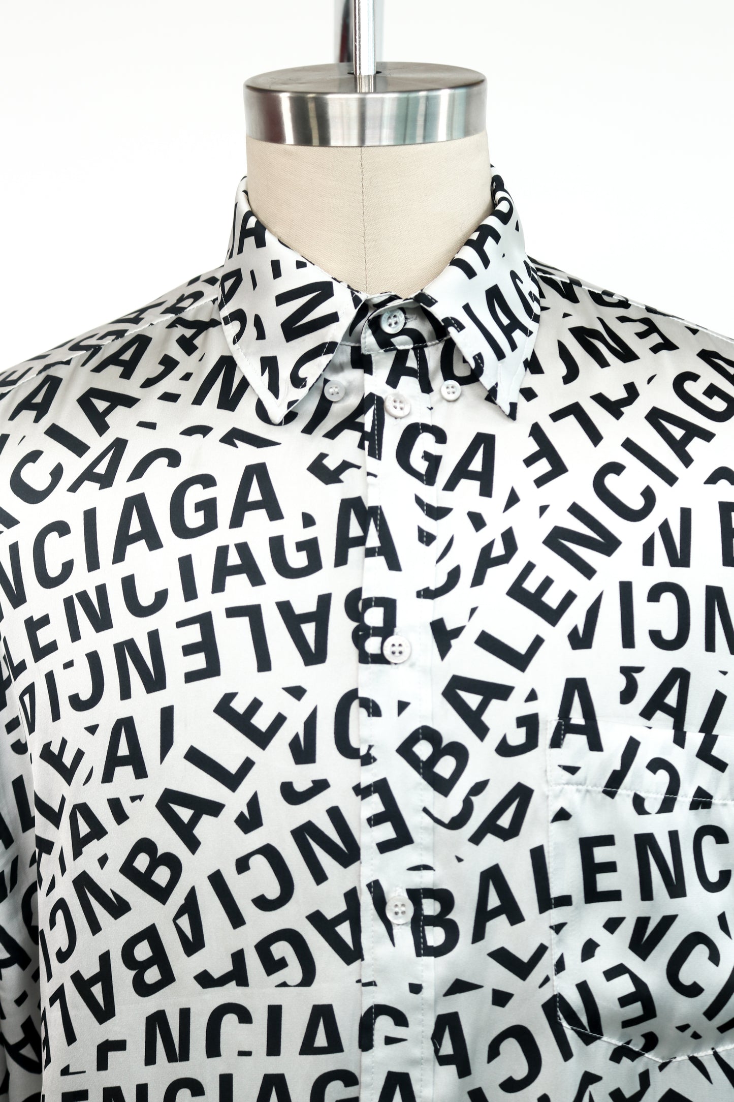 Balenciaga Long Sleeve Button-Up Shirt