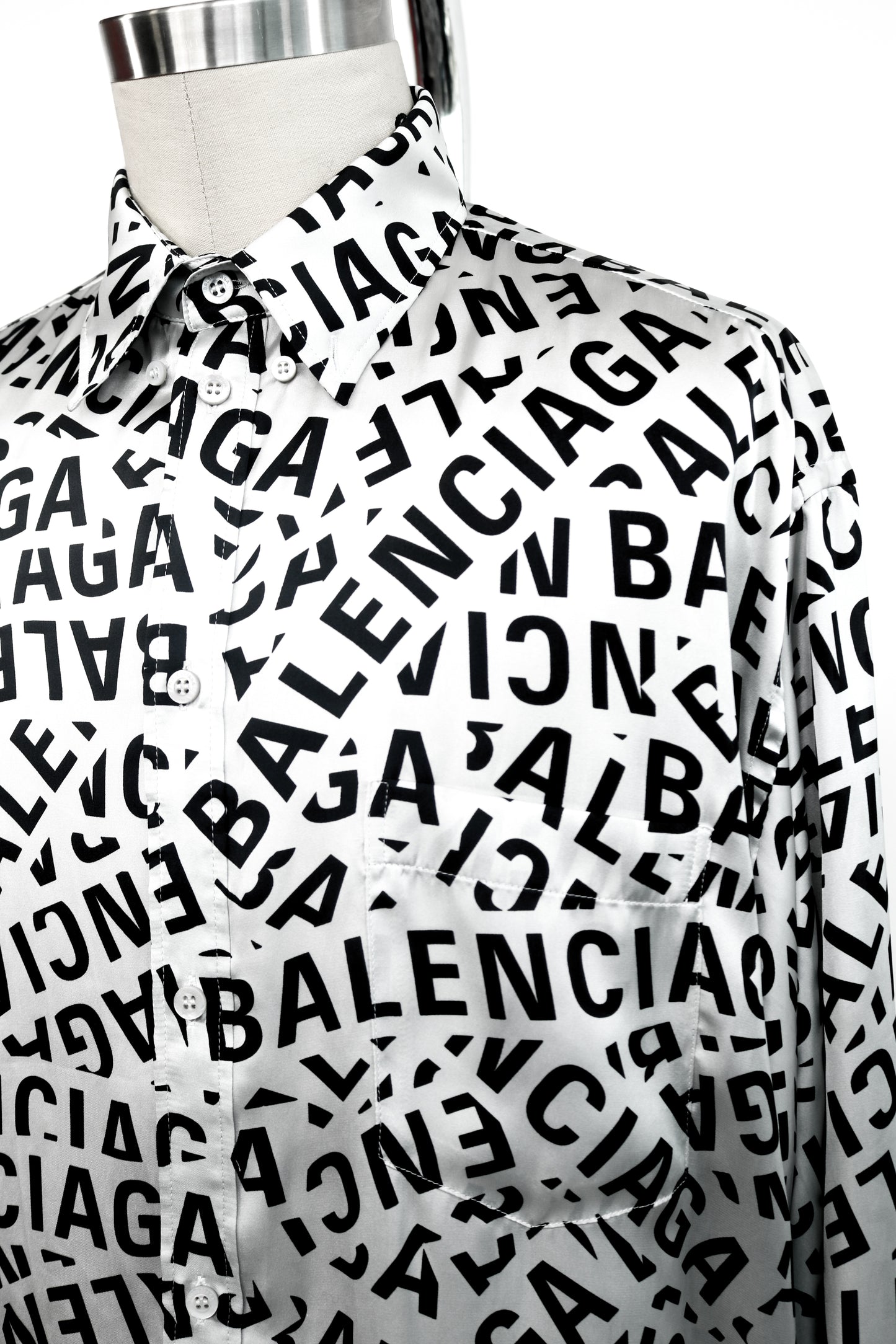 Balenciaga Long Sleeve Button-Up Shirt