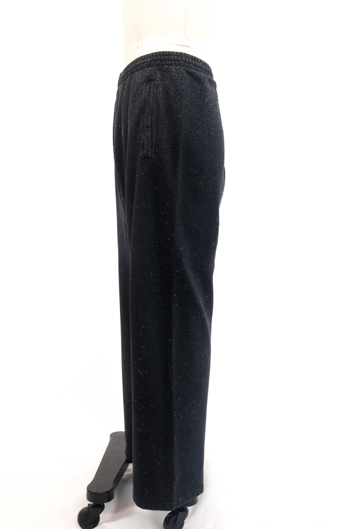 Balenciaga Black Crystalized Sweat Pants