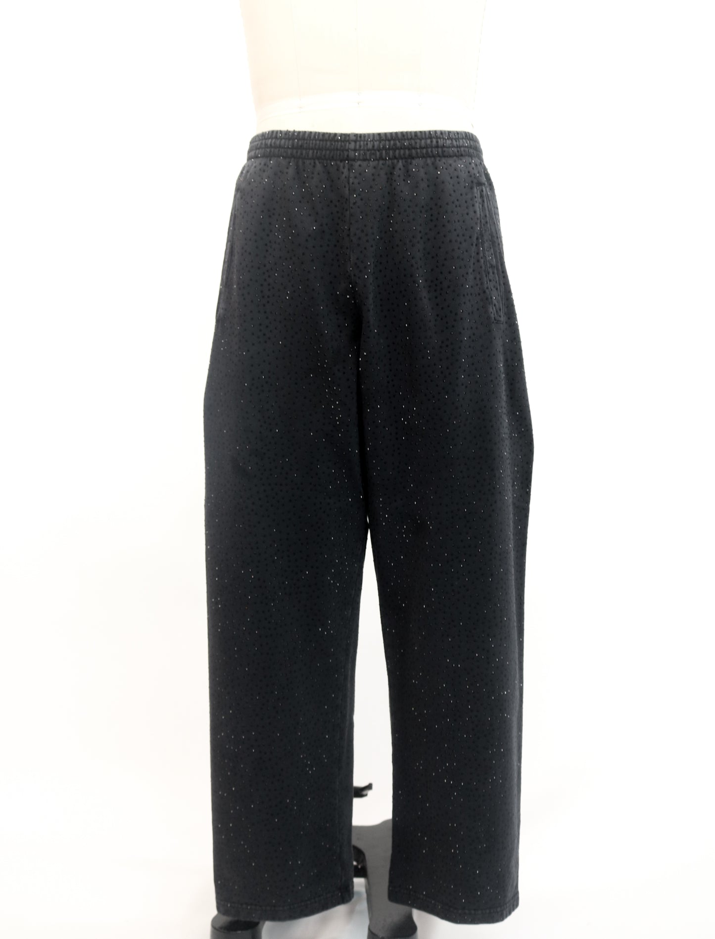 Balenciaga Black Crystalized Sweat Pants