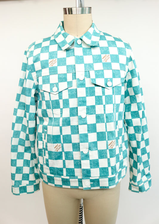 Louis Vuitton Damier Denim Checkered Jacket