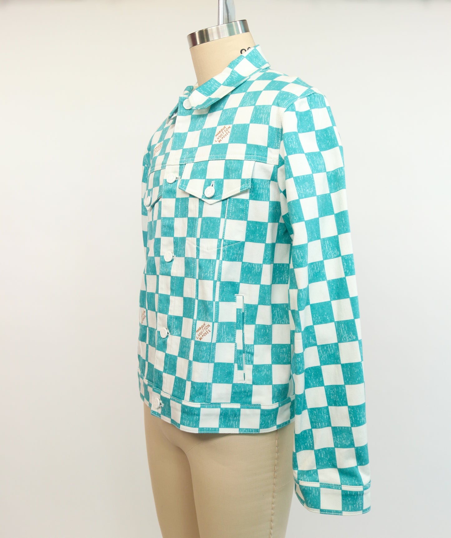 Louis Vuitton Damier Denim Checkered Jacket