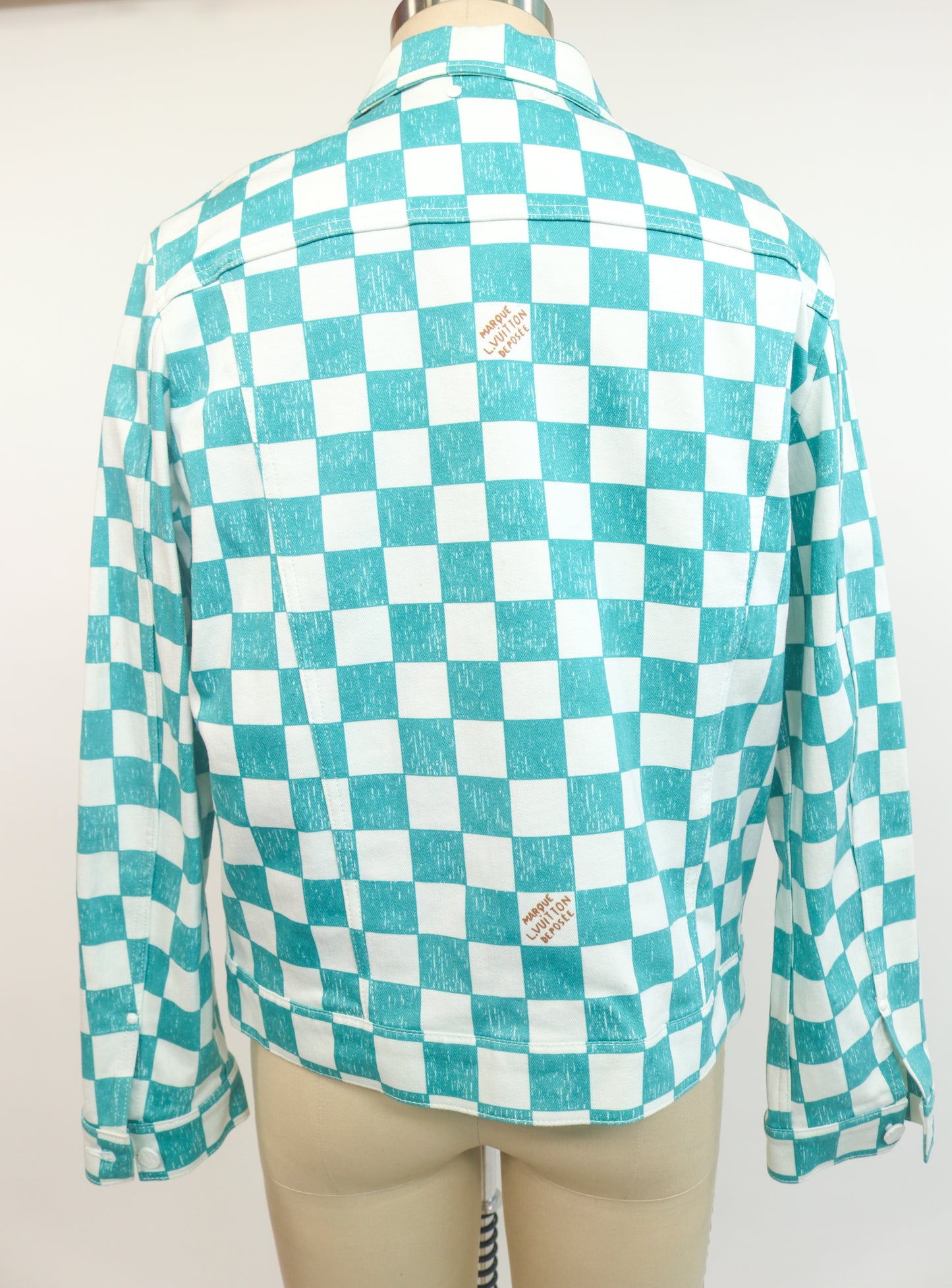 Louis Vuitton Damier Denim Checkered Jacket