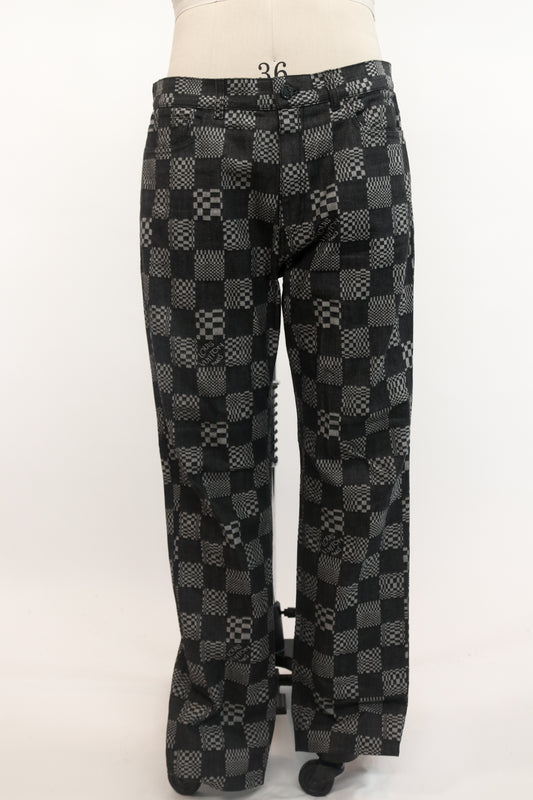 Louis Vuitton Checkered Jeans