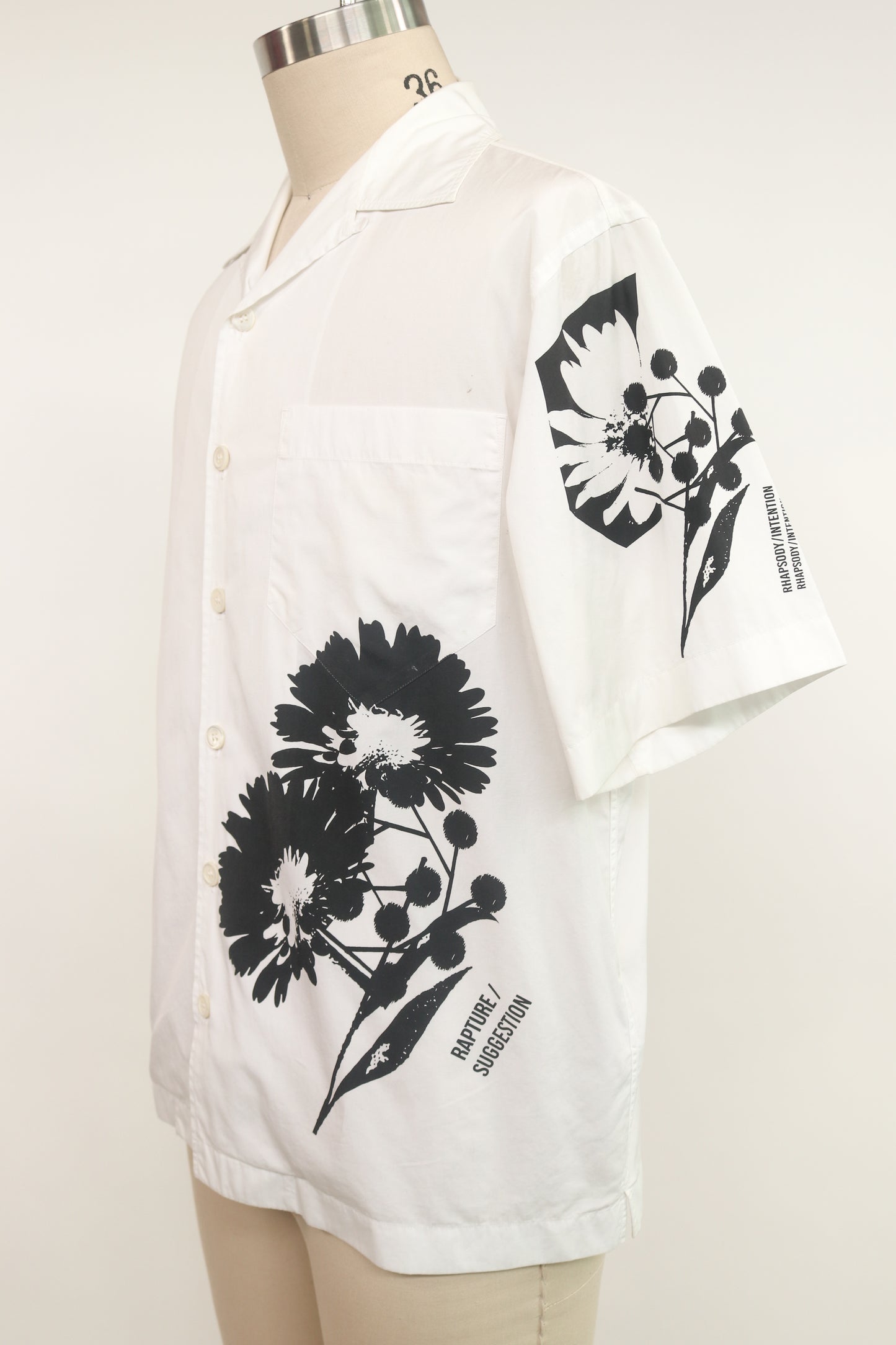 Prada Floral Short Sleeve Button-Up