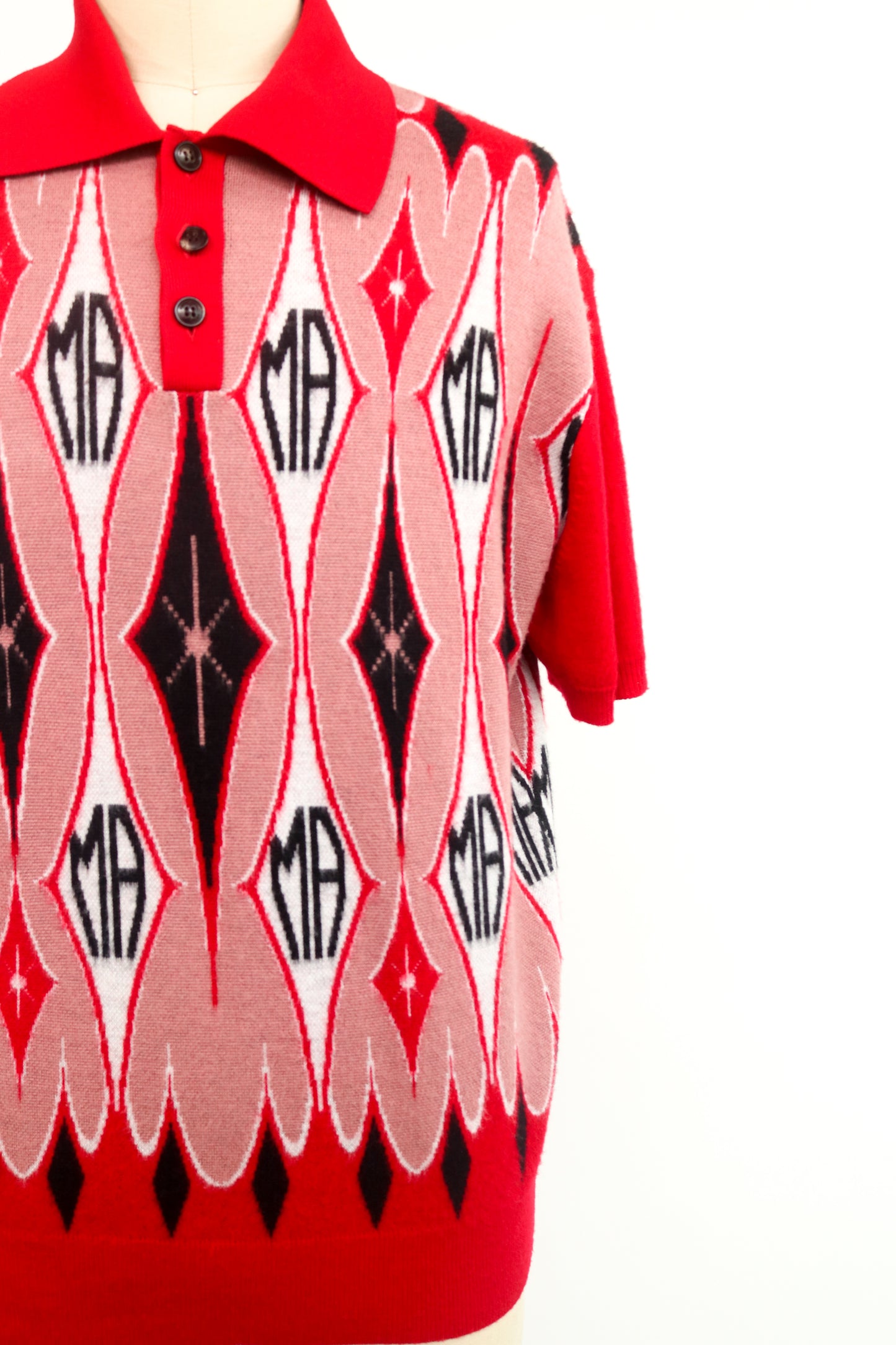 Amiri Graphic Wool Polo