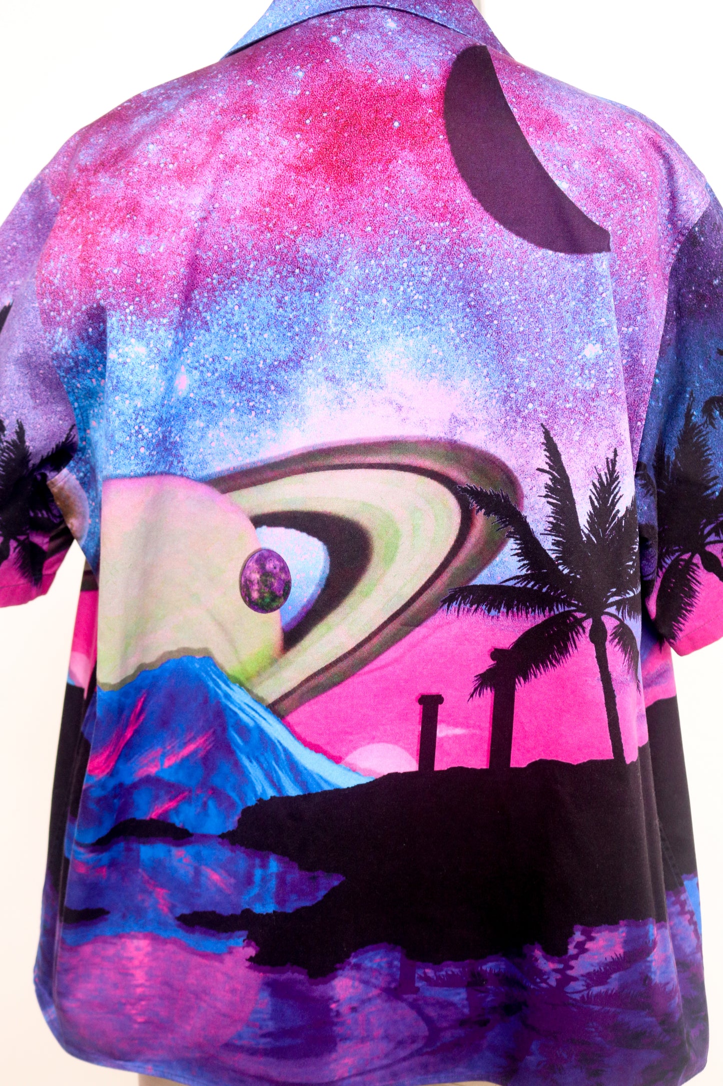 Valentino Tropical Graphic Button-Up Top